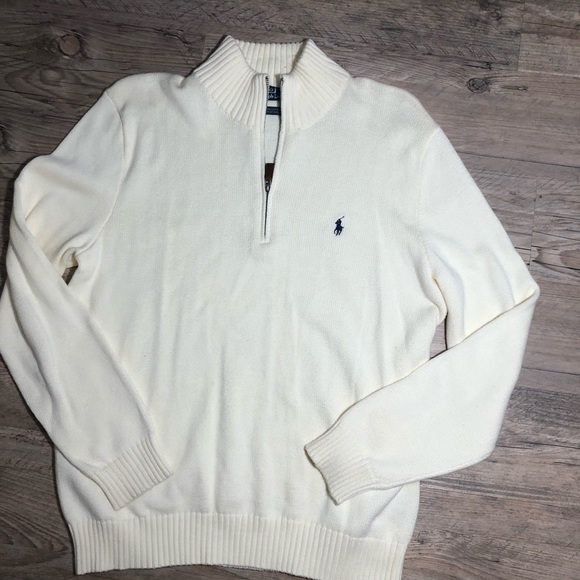Ralph Lauren Polo men’s sweater off white color - Picture 1 of 6